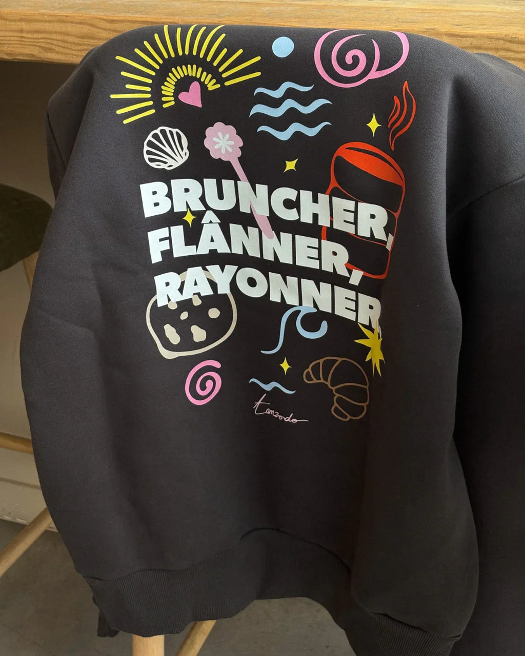 Sweat à capuche  oversize  - GRIS