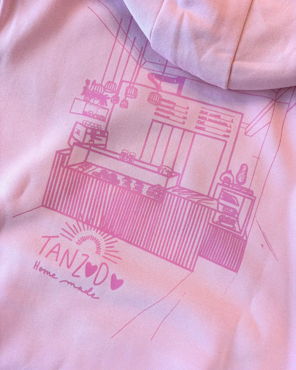 Sweat à capuche oversize - ROSE