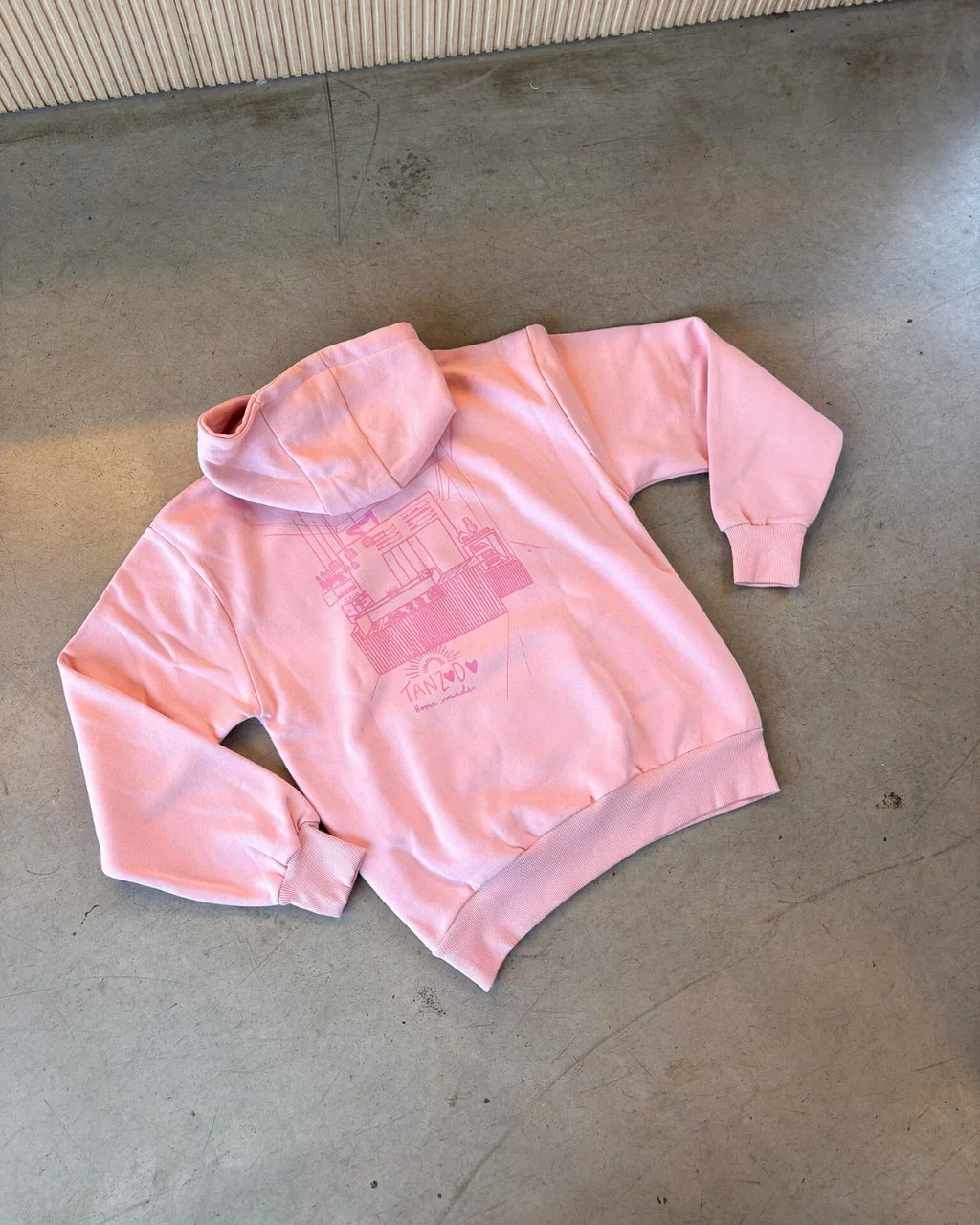 Sweat à capuche oversize - ROSE