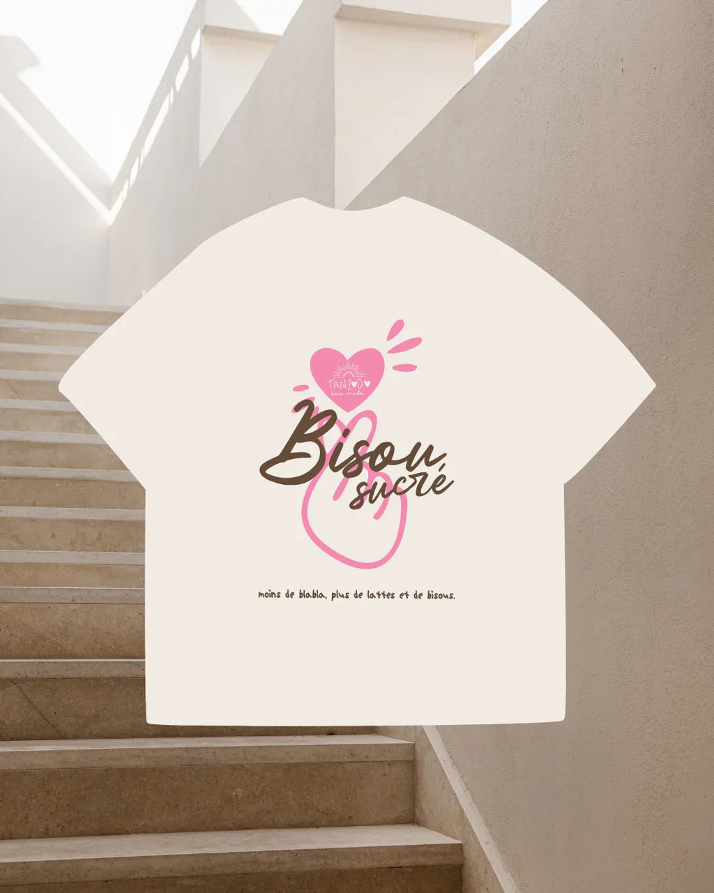 T-shirt Oversize Unisexe - BEIGE