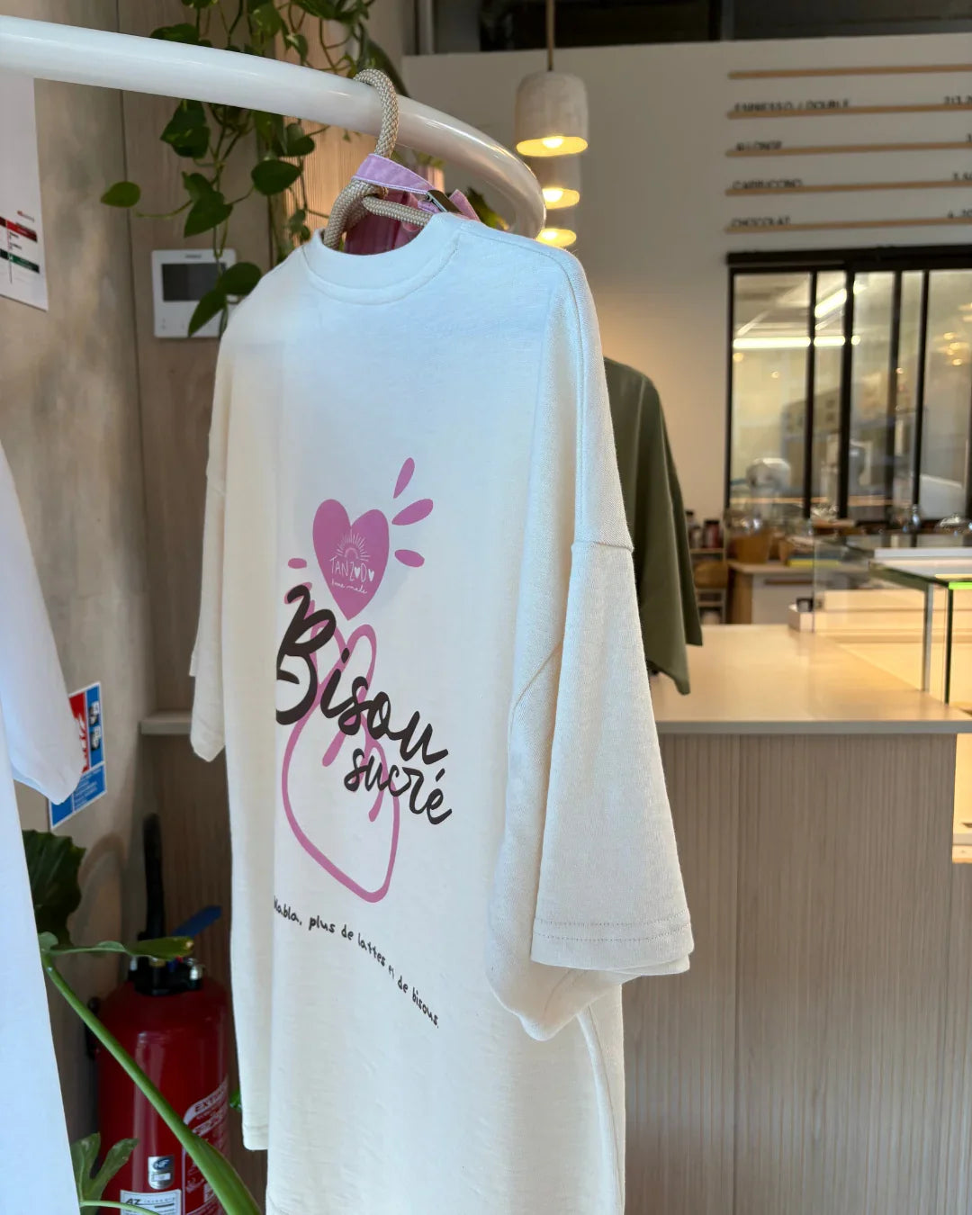 T-shirt Oversize Unisexe - BEIGE